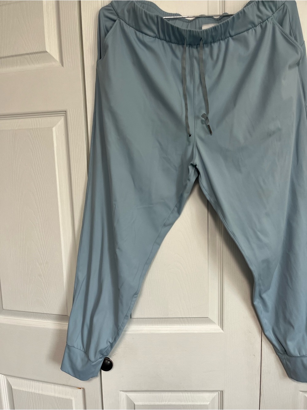 Sage Light Blue Drawstring Jogger Pants
